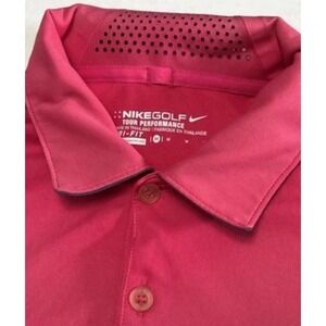 NIKE GOLF Tour Performance Mens Polo Shirt Size Medium 508325 Pink
